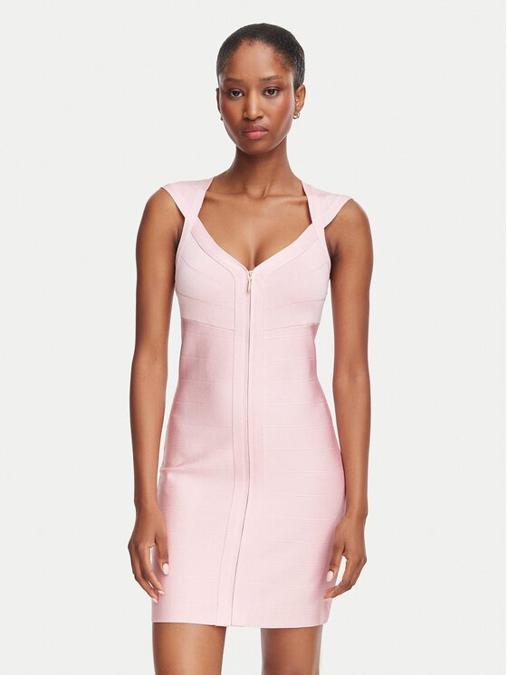 GUESS Коктейлна рокля W6YKAQ Z1265 Slim Fit