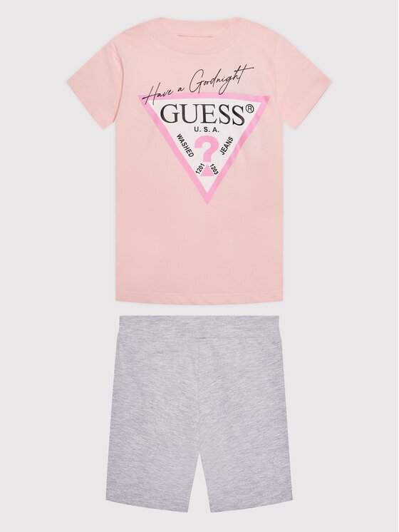 GUESS Комплект тишърт и спортни шорти H1BJ10 K8HM0 Regular Fit