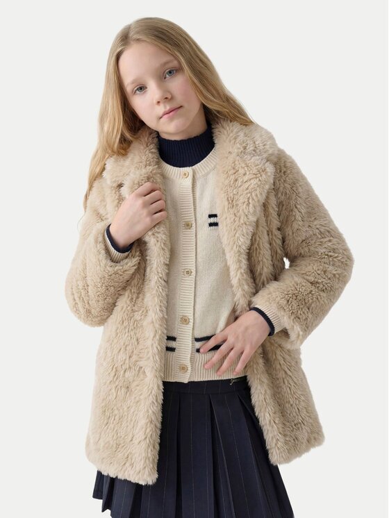 GUESS Кожено палто J6BL17 W4010 Regular Fit