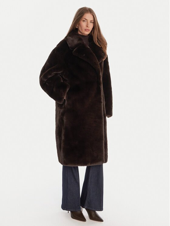 GUESS Кожено палто W5BL95 WJ110 Regular Fit