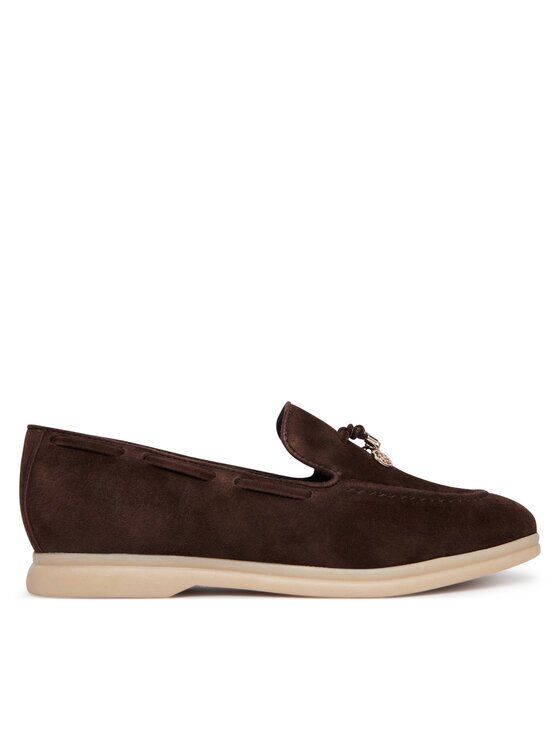 GUESS лоуфъри с дебела подметка FLTNAI SUE14 Кафяв