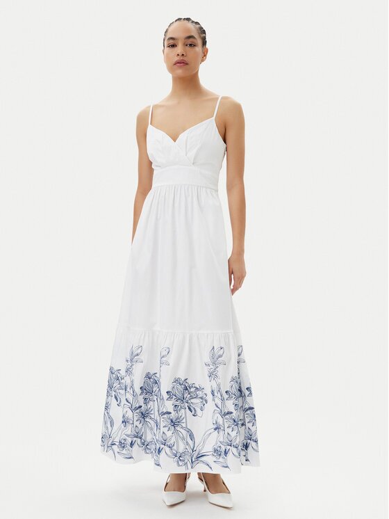 GUESS Лятна рокля W5GT26 WH580 Regular Fit