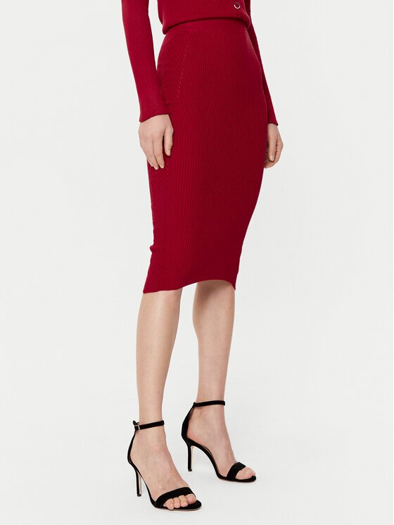 GUESS Миди пола W5RD15 Z2V62 Slim Fit