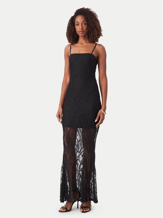 GUESS Официална рокля W6YK12 K4359 Черен Slim Fit