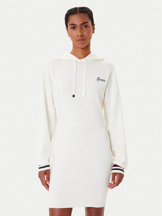 GUESS Плетена рокля V5BK01 Z1152 Екрю Regular Fit
