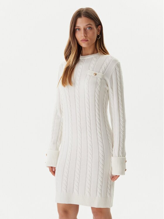 GUESS Плетена рокля W5BK46 Z1192 Екрю Regular Fit