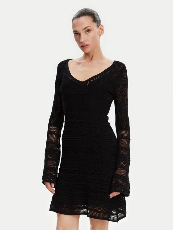GUESS Плетена рокля W5GK48 Z3E22 Slim Fit