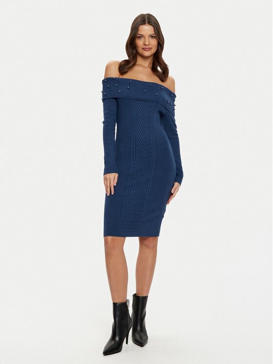 GUESS Плетена рокля W5RK0G Z2YJ2 Bodycon Fit