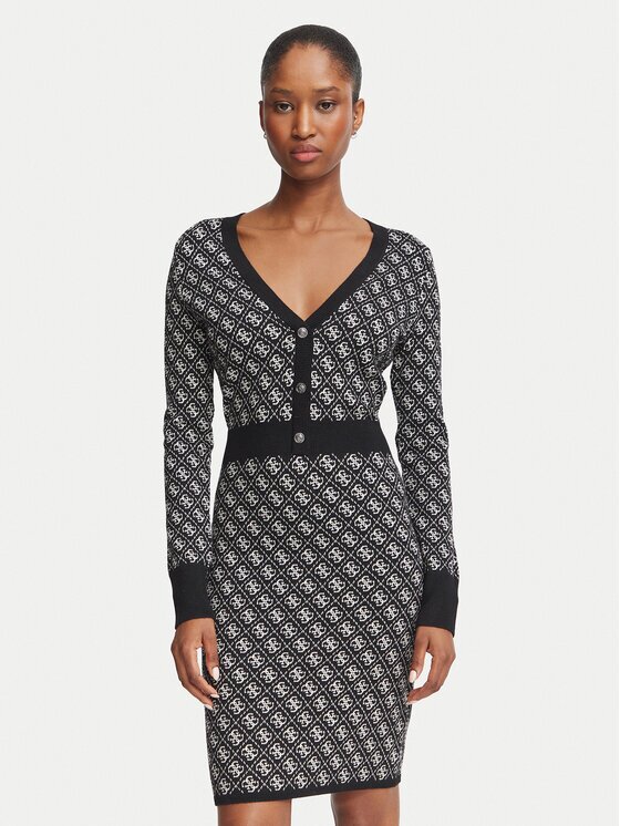 GUESS Плетена рокля W6BK23 Z1422 Slim Fit