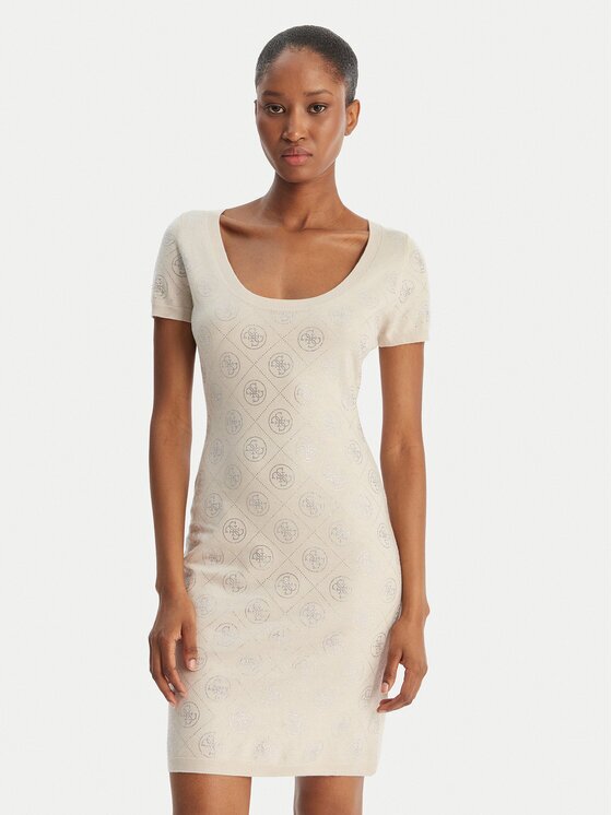 GUESS Плетена рокля W6RK92 Z3JD2 Светлосиньо Regular Fit