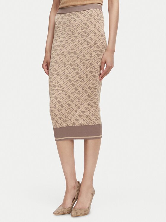 GUESS Пола тип молив W6YD19 Z0961 Slim Fit