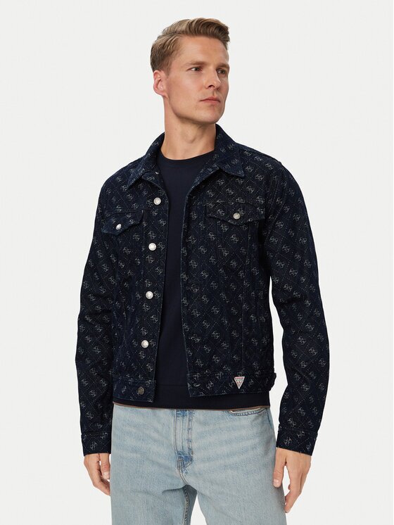 GUESS Преходно яке 183238 Син Classic Fit