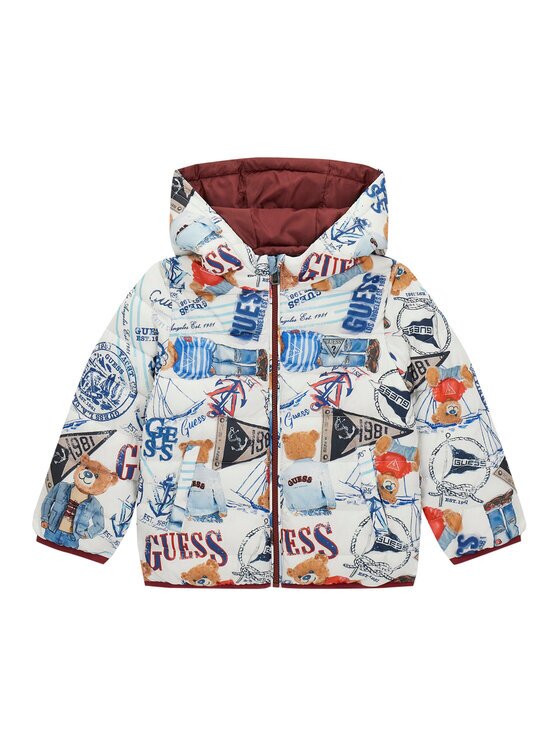GUESS Преходно яке N6RL00 WCFM2 Classic Fit