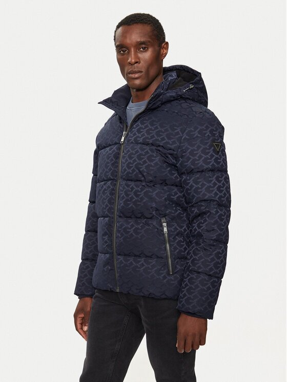 GUESS Пухено яке M4BL42 WG9L2 Regular Fit