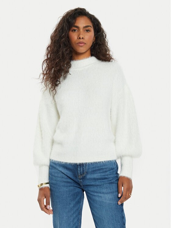 GUESS Пуловер Keyla W4BR25 Z3BH0 Екрю Regular Fit
