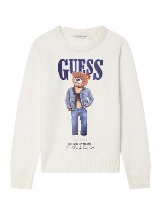 GUESS Пуловер L6RR04 Z2ZK2 Екрю Regular Fit