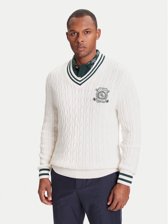 GUESS Пуловер M5YR12 Z30W1 Екрю Regular Fit