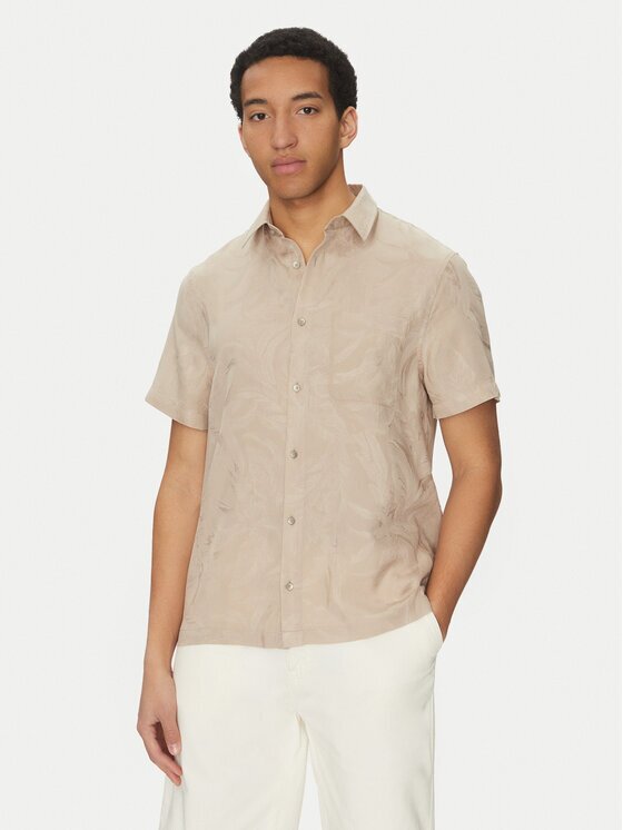 GUESS Риза M5GH26 WH7V2 Regular Fit