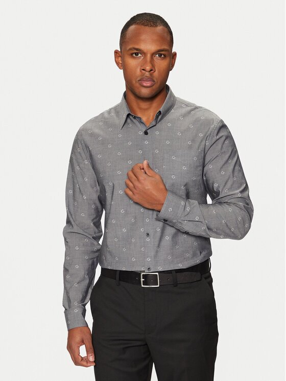 GUESS Риза M5RH05 WFXX1 Regular Fit
