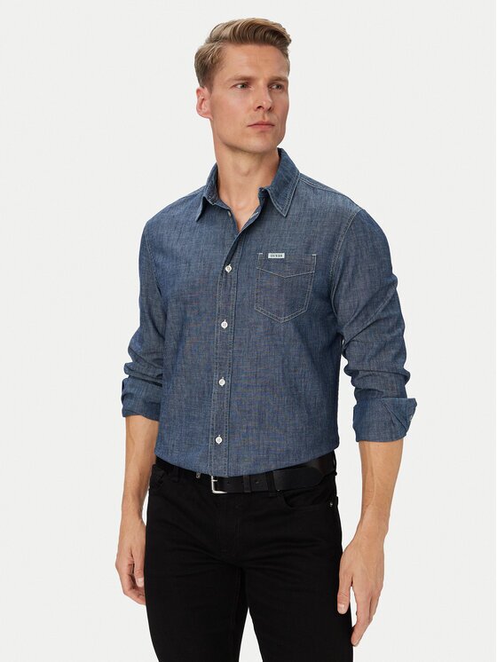 GUESS Риза M6YH44 D1297 Regular Fit