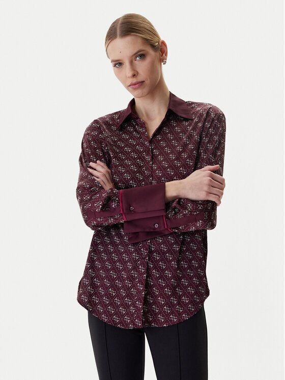 GUESS Риза W4YH47 WF1T2 Regular Fit