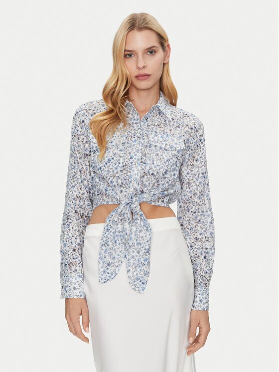 GUESS Риза W5GH03 WH4K2 Regular Fit
