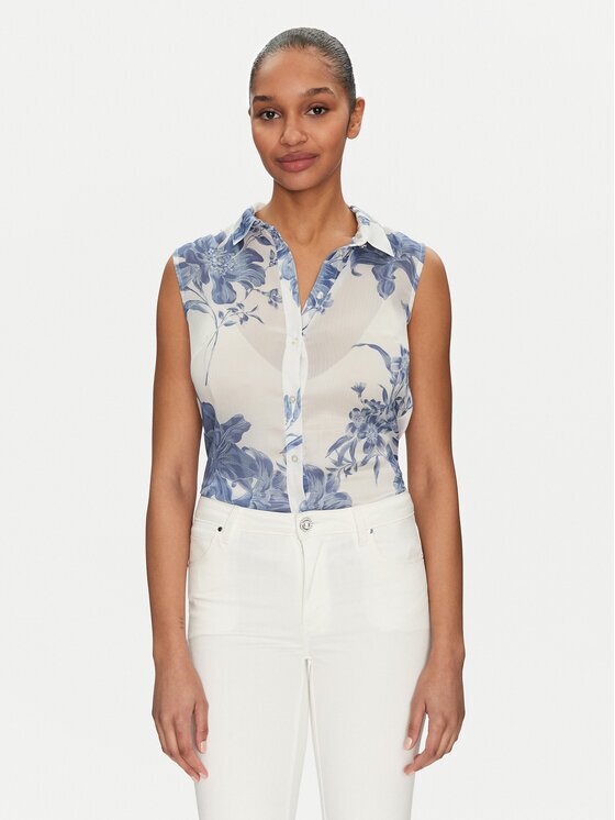 GUESS Риза W5GH95 WDW82 Slim Fit