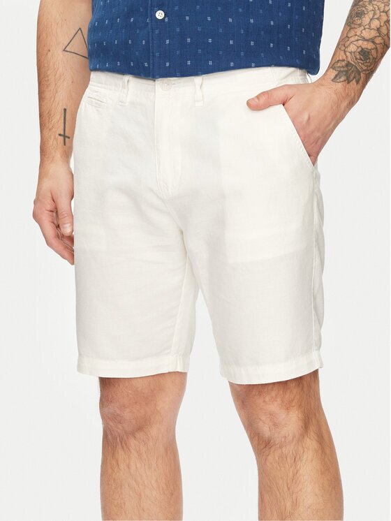 GUESS Шорти от плат M4GB59 WG8B0 Екрю Regular Fit
