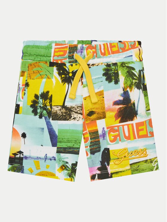 GUESS Шорти от плат N5GD13 KA6R4 Regular Fit