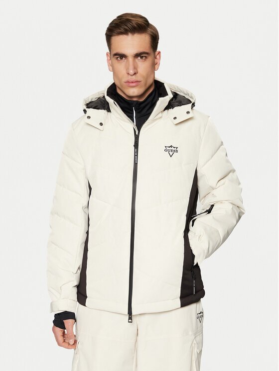 GUESS Скиорско яке M4PL3U WH0K0 Екрю Regular Fit
