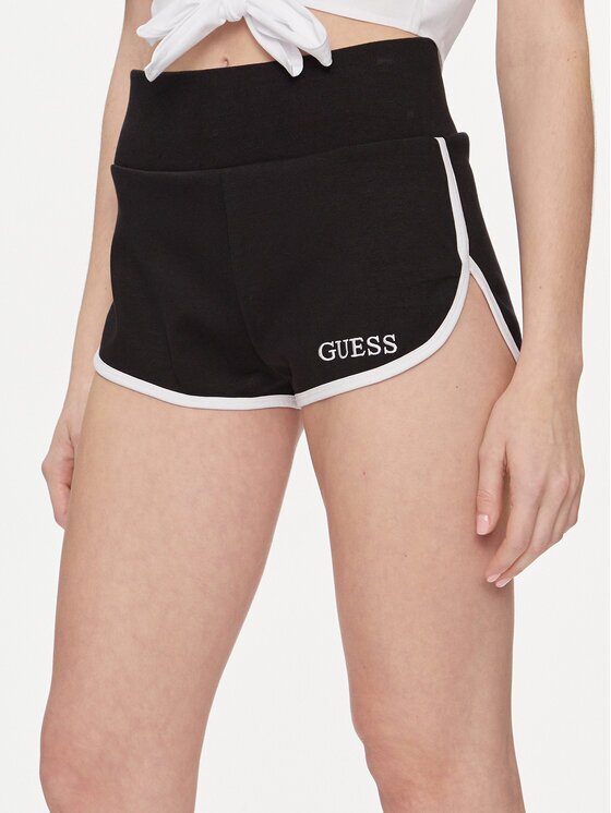 GUESS Спортни шорти E4GD04 KBP41 Черен Relaxed Fit