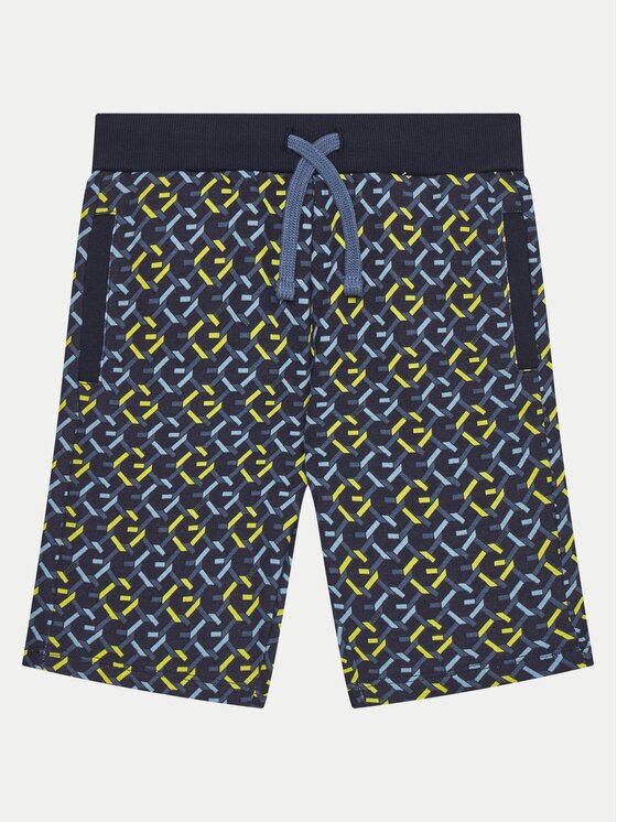 GUESS Спортни шорти L5RD02 KA6R4 Тъмносин Relaxed Fit