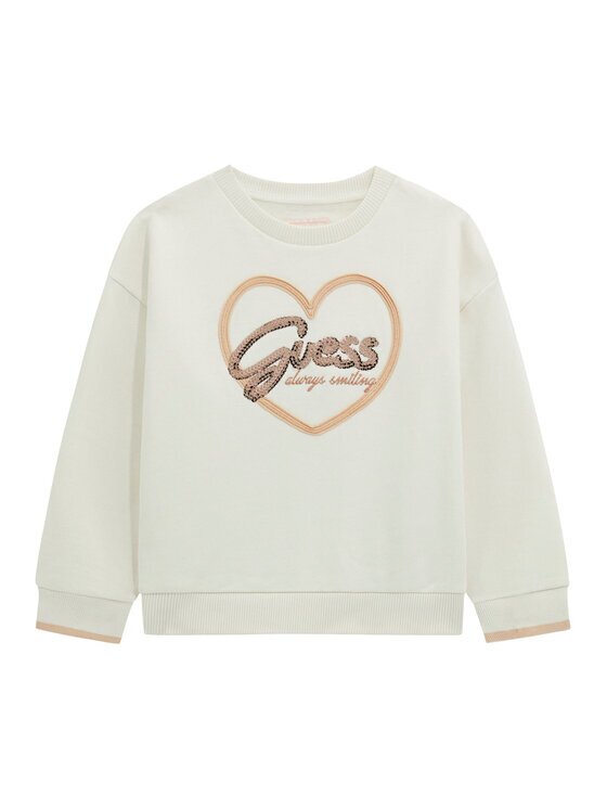 GUESS Суитшърт K5BQ05 KAV34 Екрю Relaxed Fit