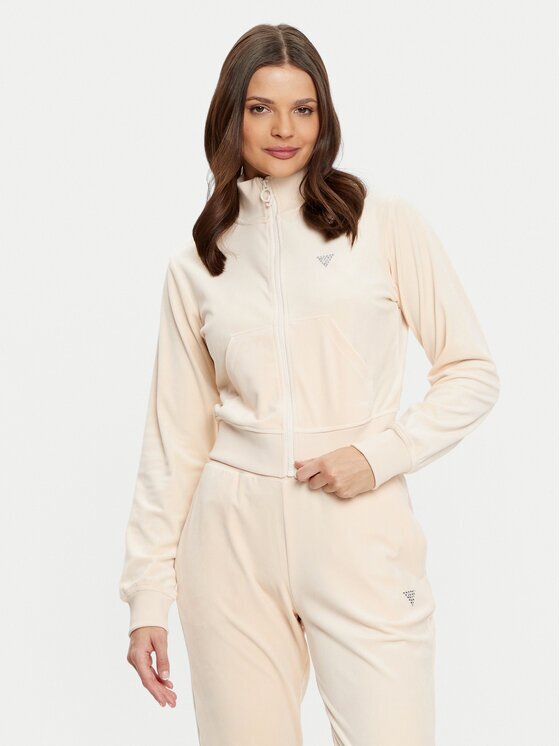 GUESS Суитшърт V3BQ22 KBXI2 Екрю Regular Fit