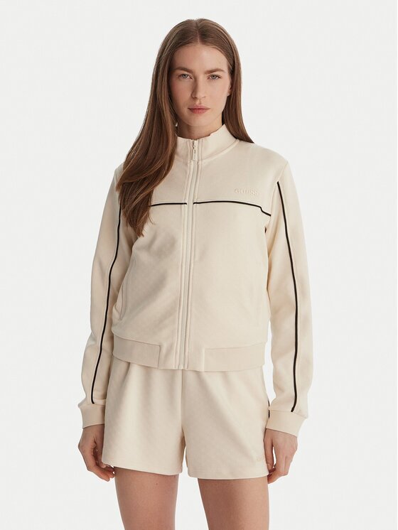 GUESS Суитшърт V6GQ09 K3001 Екрю Regular Fit