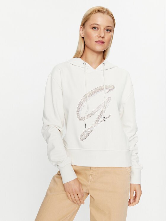 GUESS Суитшърт W3BQ10 KBKM0 Екрю Regular Fit