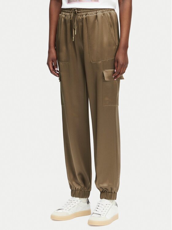 GUESS Текстилни панталони W5GB08 WG7C0 Slim Fit