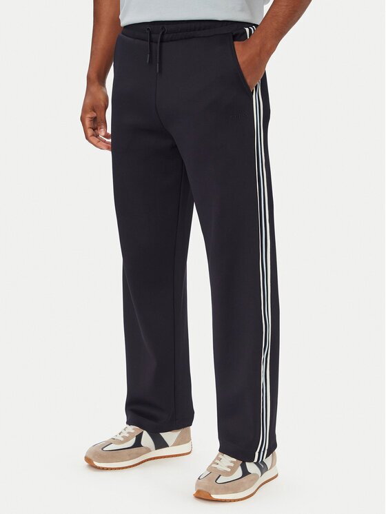 GUESS Текстилни панталони Z6YB19 K5011 Тъмносин Regular Fit