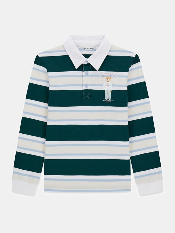 GUESS Тениска с яка и копчета L6YP08 K4003 Regular Fit