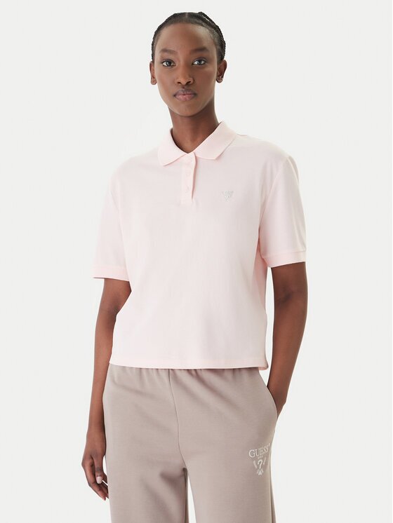 GUESS Тениска с яка и копчета V6GP11 K3278 Regular Fit