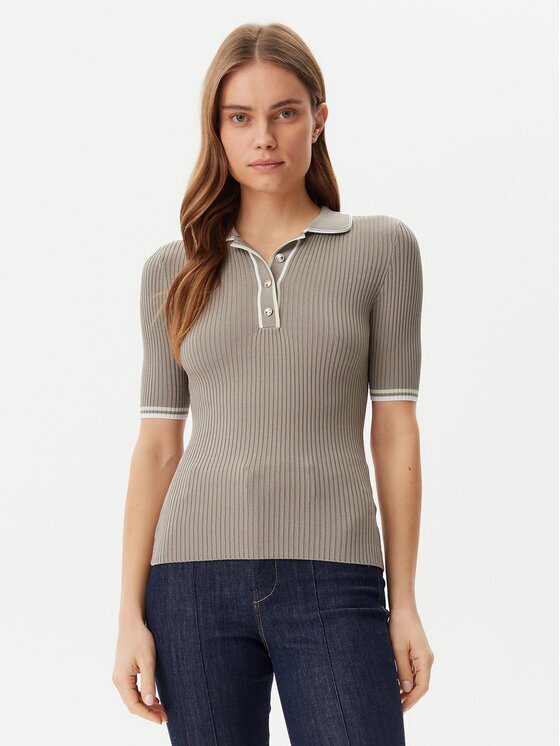 GUESS Тениска с яка и копчета W5GR37 Z3L10 Regular Fit