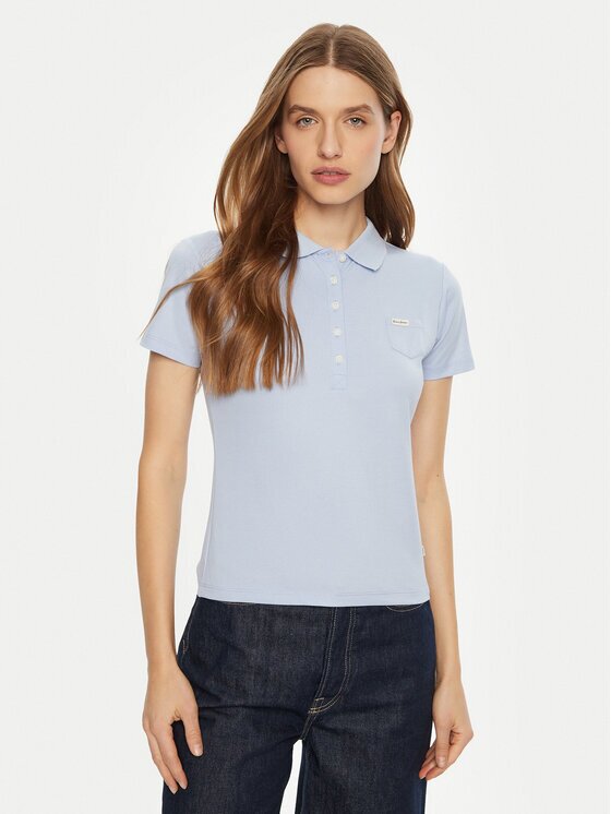 GUESS Тениска с яка и копчета W5RP47 KARS2 Regular Fit