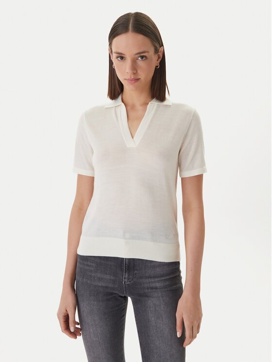 GUESS Тениска с яка и копчета W6GR03 Z0583 Regular Fit