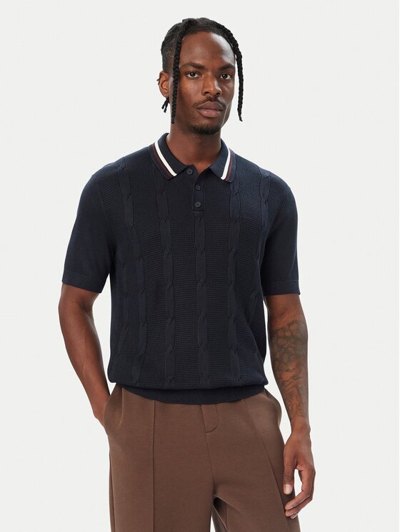 GUESS Тениска с яка и копчета Z6BR01 Z1609 Regular Fit