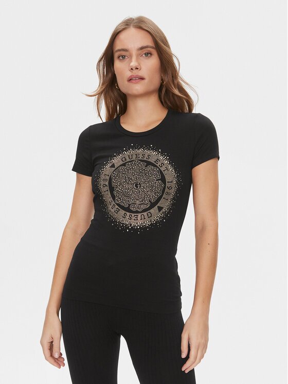 GUESS Тишърт Camelia W4RI47 J1314 Slim Fit