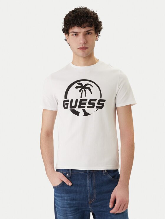 GUESS Тишърт F6GI00 J1314 Slim Fit