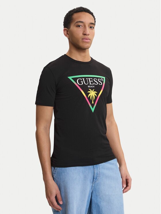 GUESS Тишърт F6GI09 J1314 Slim Fit