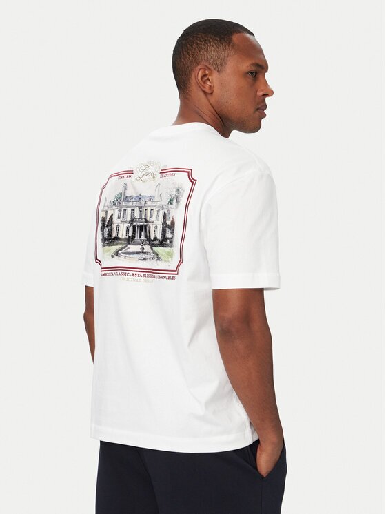 GUESS Тишърт M6YI50 K4236 Бял Oversize