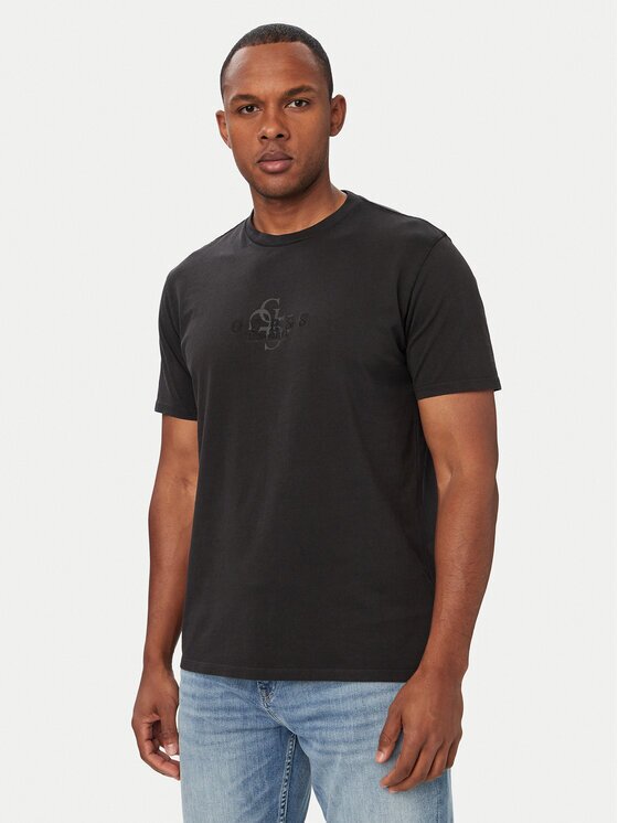 GUESS Тишърт M6YI58 K4632 Черен Regular Fit