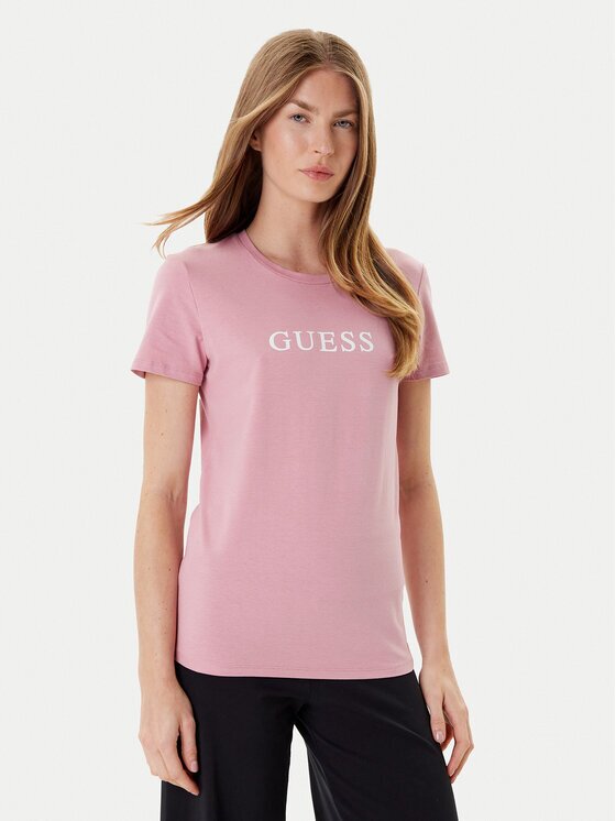 GUESS Тишърт O5RI01 KBBU1 Slim Fit